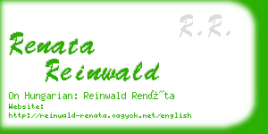 renata reinwald business card
